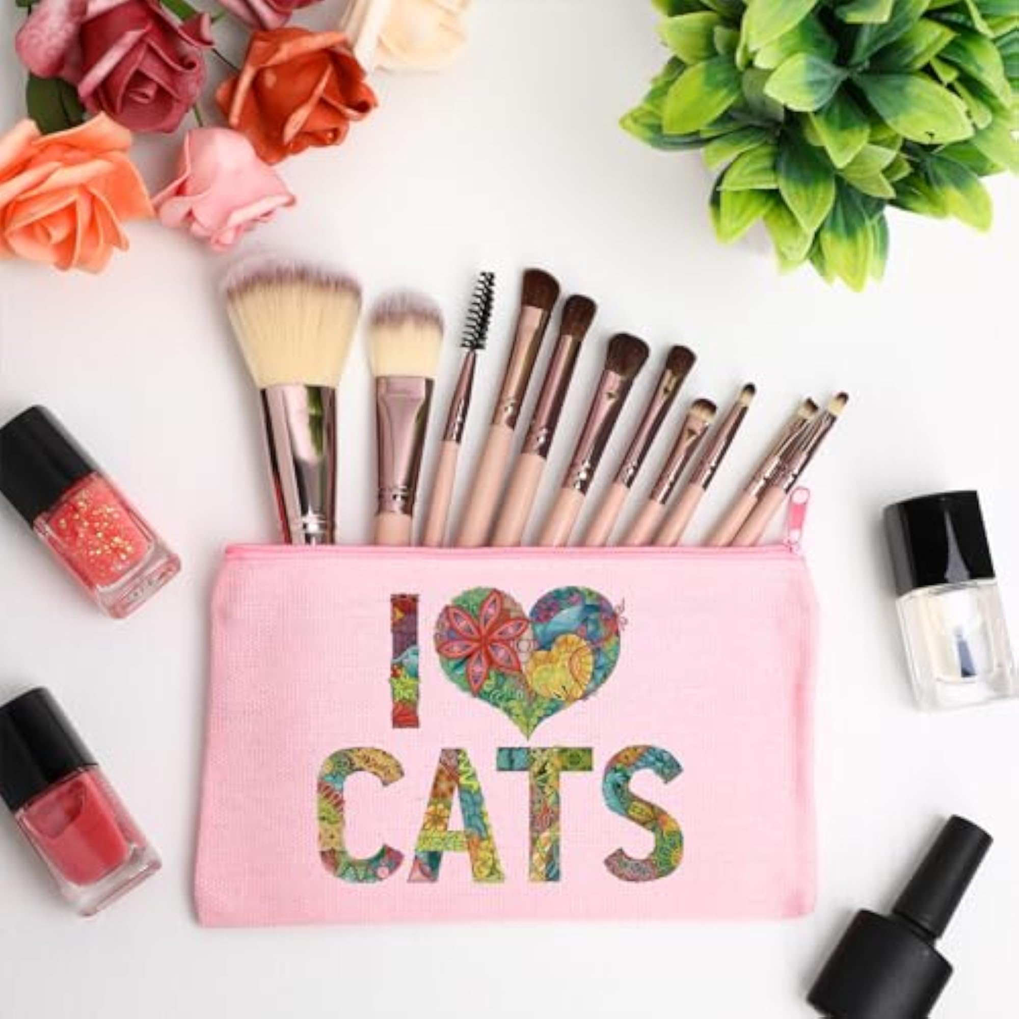 50 Pcs Canvas Zipper Pouch Bulk Gift, Perfect for DIY Projects